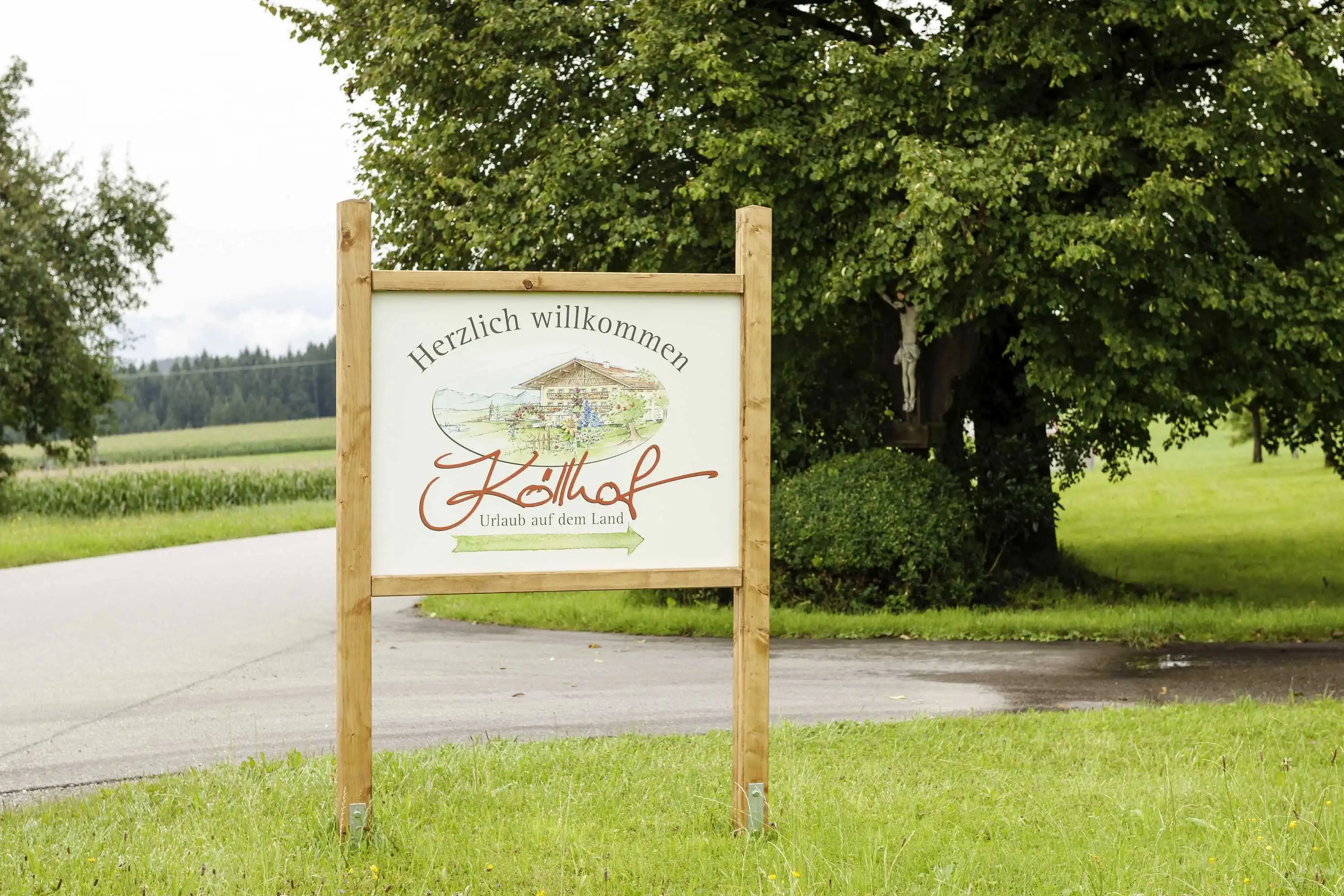Anreise mit Auto oder Bahn zum Köllhof Almertsham Höslwang